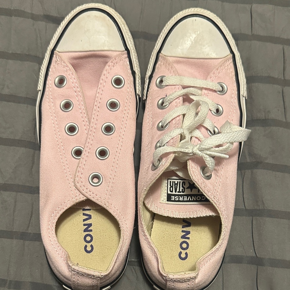 Converse Light Pink Canvas Sneakers